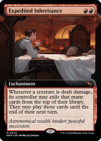 Expedited Inheritance (Extended Art) (MKM-404)  Foil - Murders at Karlov Manor: (Extended Art)