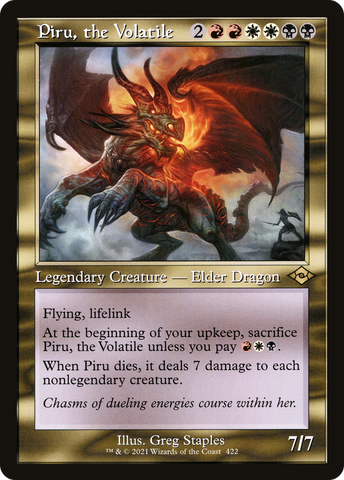 Piru, the Volatile (Retro Frame) (MH2-422)  Foil - Modern Horizons 2