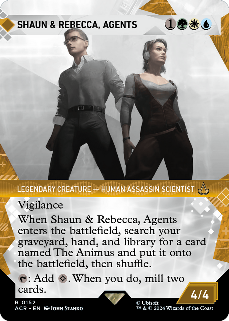 Shaun & Rebecca, Agents (Showcase) (ACR-152)  Foil - Assassin's Creed: (Showcase) (Borderless)