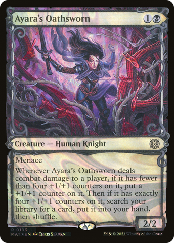 Ayara's Oathsworn (Halo Foil) (MAT-195)  Foil - March of the Machine: The Aftermath: (Showcase)