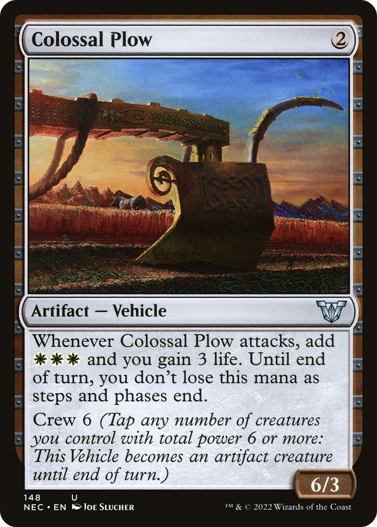 Colossal Plow (NEC-148)  - Neon Dynasty Commander
