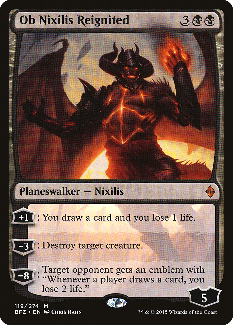 Ob Nixilis Reignited (BFZ-119)  - Battle for Zendikar