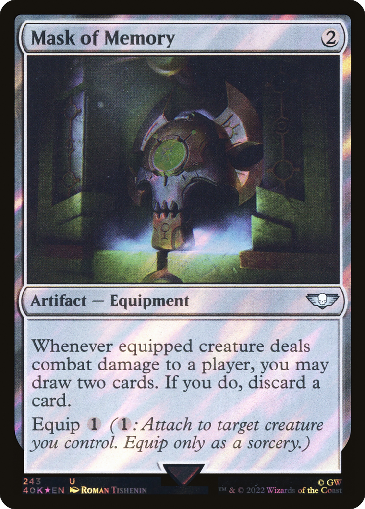 Mask of Memory (Surge Foil) (40K-243)  Foil - Warhammer 40,000 Commander
