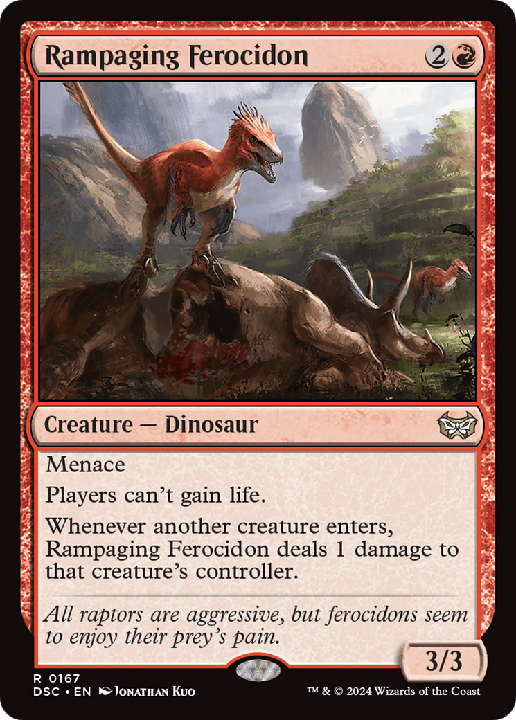 Rampaging Ferocidon (DSC-167)  - Duskmourn: House of Horror Commander
