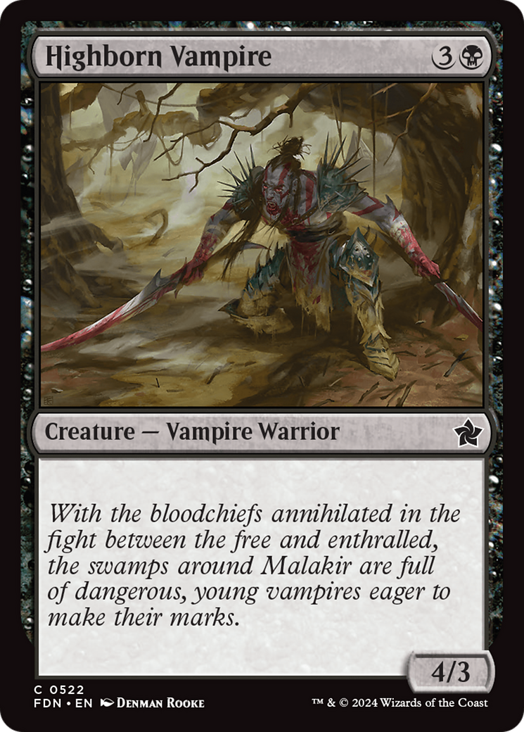 Highborn Vampire (FDN-522)  - Foundations