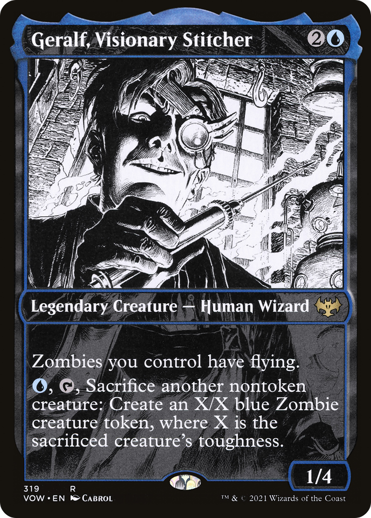 Geralf, Visionary Stitcher (Showcase) (VOW-319)  Foil - Innistrad: Crimson Vow: (Showcase)
