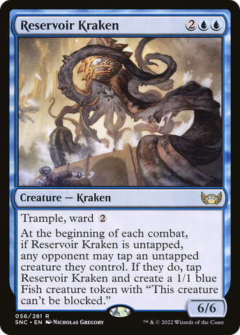 Reservoir Kraken (SNC-056)  Foil - Streets of New Capenna