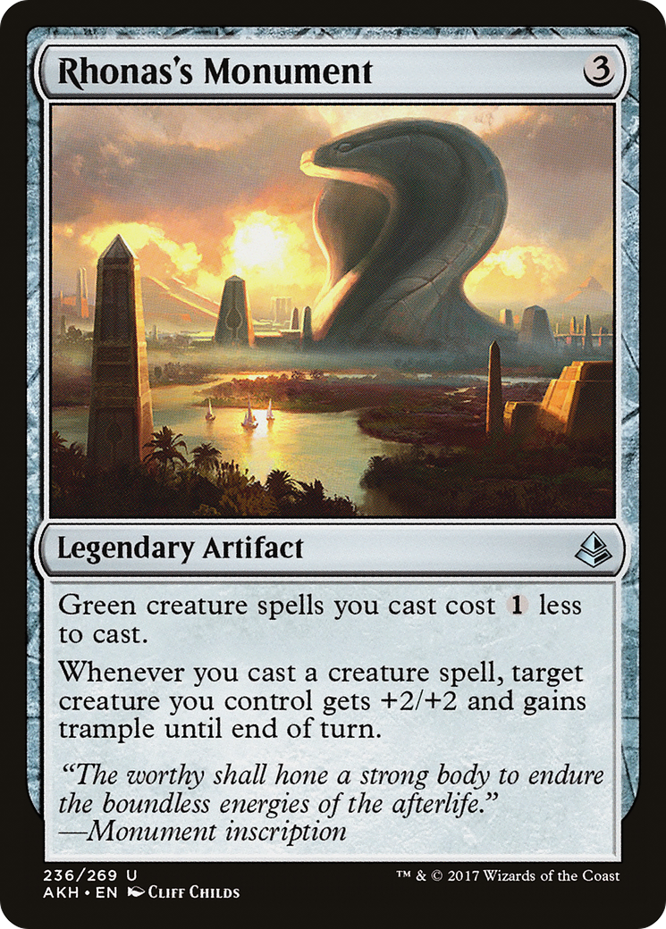 Rhonas's Monument (AKH-236)  Foil - Amonkhet