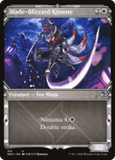 Blade-Blizzard Kitsune (Showcase) (NEO-331)  - Kamigawa: Neon Dynasty: (Showcase)