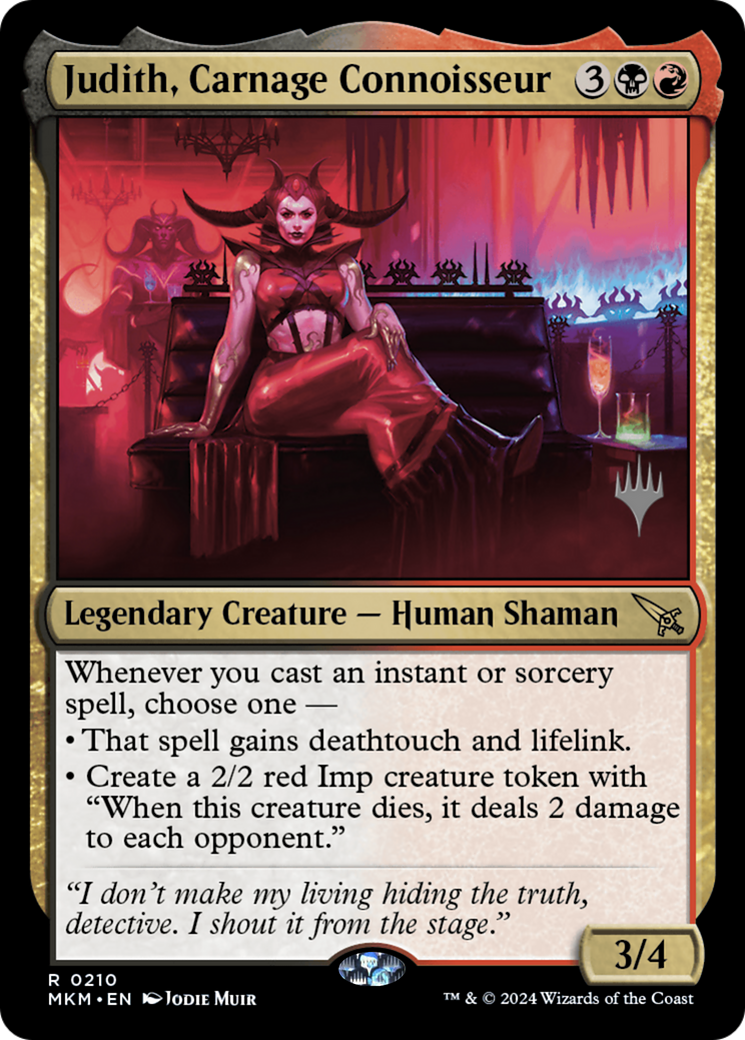 Judith, Carnage Connoisseur (PPMKM-210)  - Murders at Karlov Manor Promos
