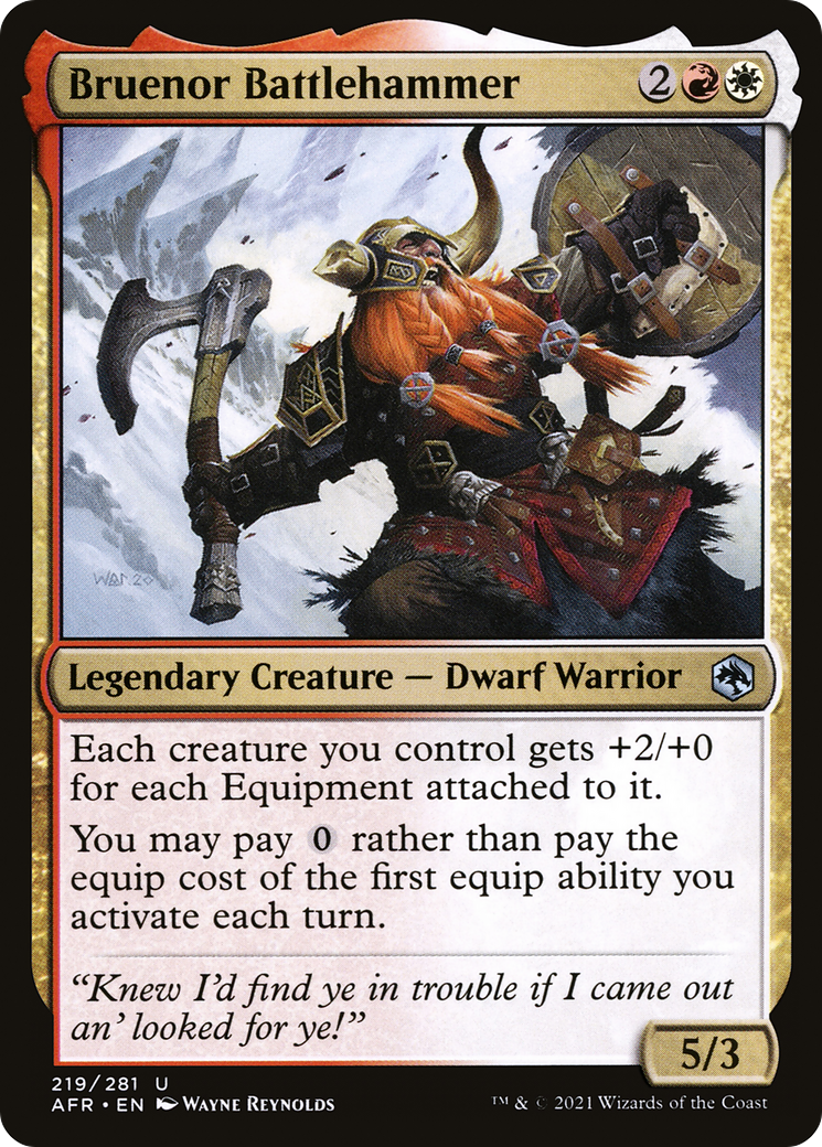 Bruenor Battlehammer (AFR-219)  - Adventures in the Forgotten Realms