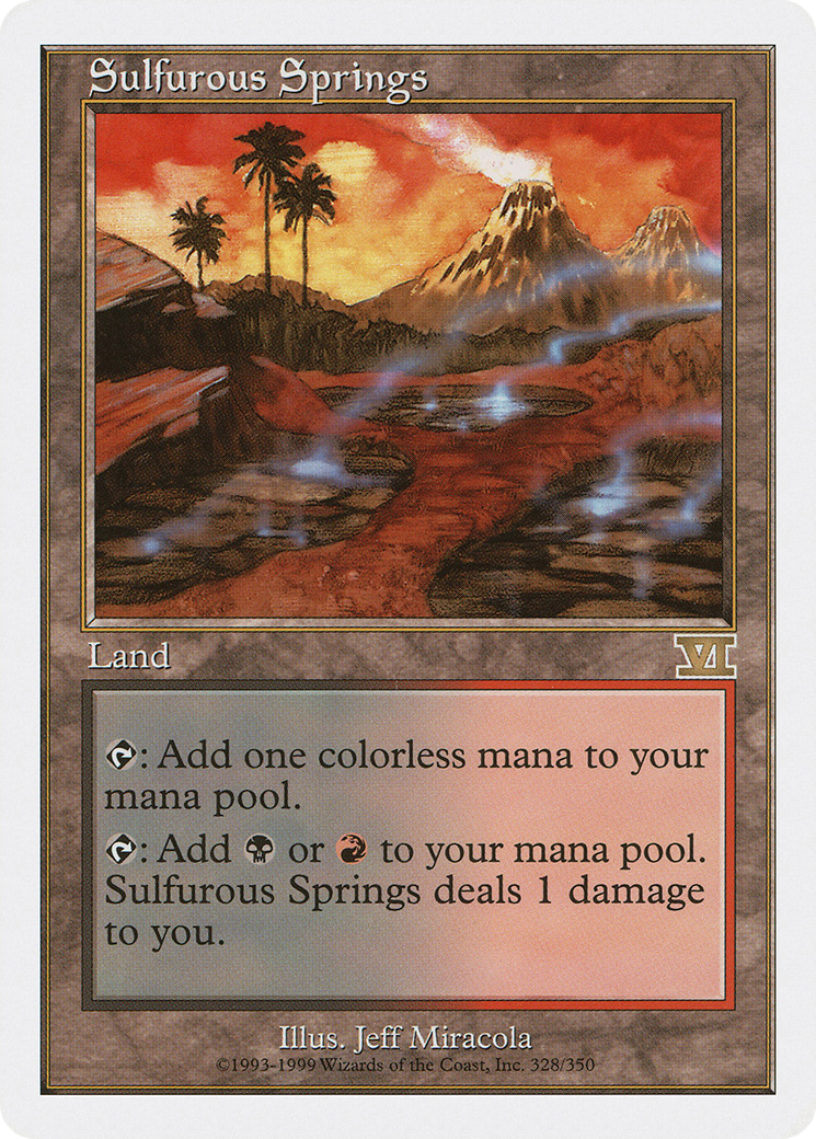 Sulfurous Springs (6ED-328)  - Classic Sixth Edition