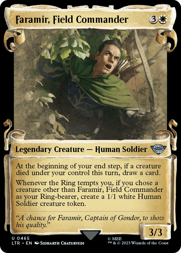 Faramir, Field Commander (Showcase Scrolls) (LTR-465)  Foil - The Lord of the Rings: Tales of Middle-earth: (Showcase)