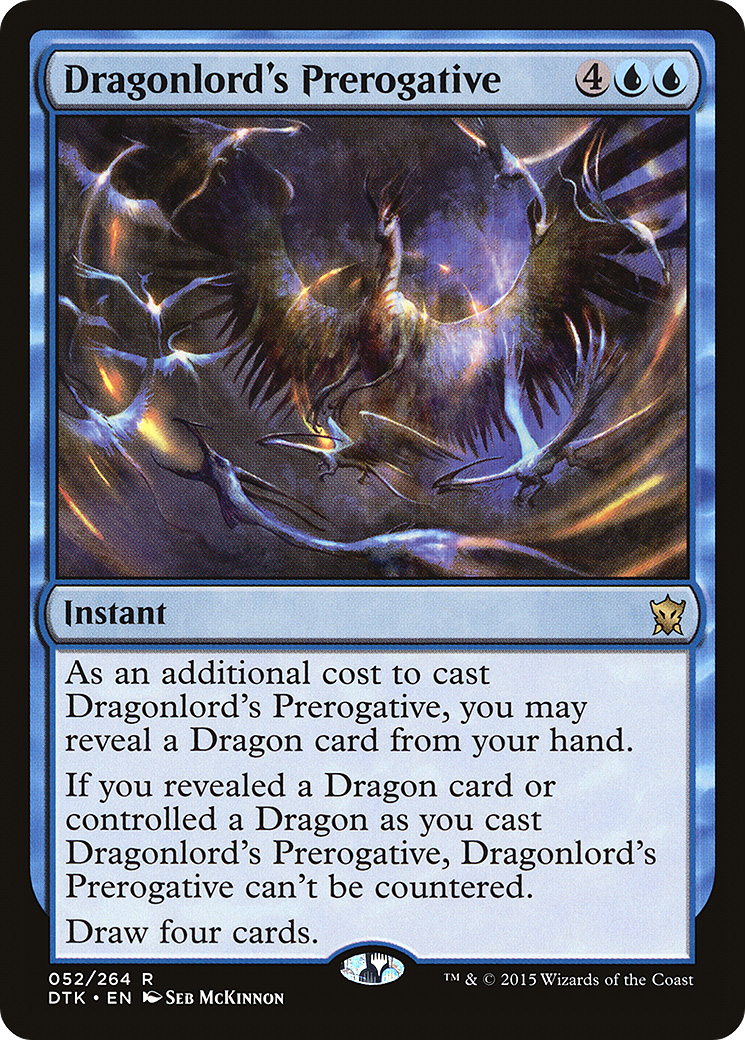 Dragonlord's Prerogative (DTK-052)  - Dragons of Tarkir