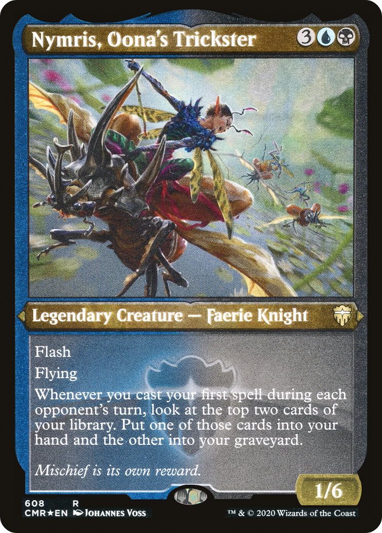Nymris, Oona's Trickster (Foil Etched) (CMR-608)  Etched Foil - Commander Legends