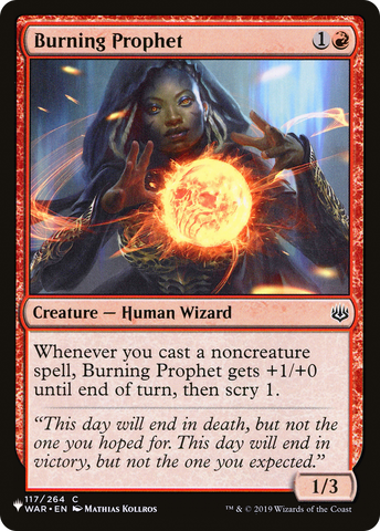 Burning Prophet (LIST-WAR-117)  - The List