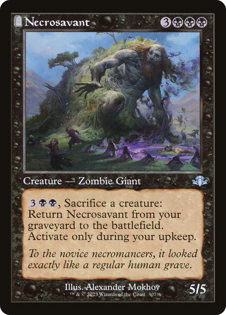 Necrosavant (Retro Frame) (DMR-307)  Foil - Dominaria Remastered: (tombstone)