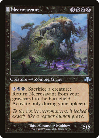 Necrosavant (Retro Frame) (DMR-307)  Foil - Dominaria Remastered: (tombstone)