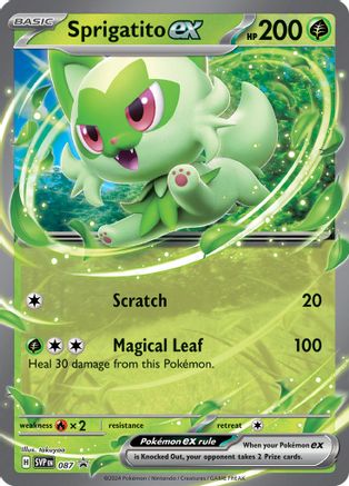Sprigatito ex 087  - Holofoil SV Scarlet & Violet Promo Cards - Promo