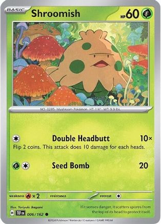 Shroomish 006/162 - Reverse Holofoil SV05 Temporal Forces