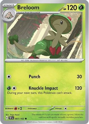 Breloom 007/162  SV05 Temporal Forces