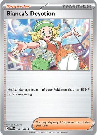 Bianca's Devotion 142/162 - Reverse Holofoil SV05 Temporal Forces
