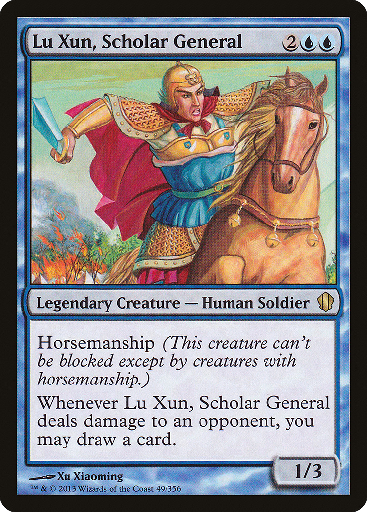 Lu Xun, Scholar General (C13-049)  - Commander 2013