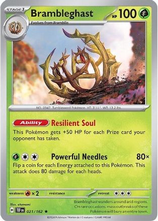 Brambleghast 021/162 - Holofoil SV05 Temporal Forces