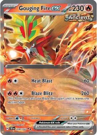 Gouging Fire ex 038/162 - Holofoil SV05 Temporal Forces