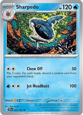 Sharpedo 043/162  SV05 Temporal Forces