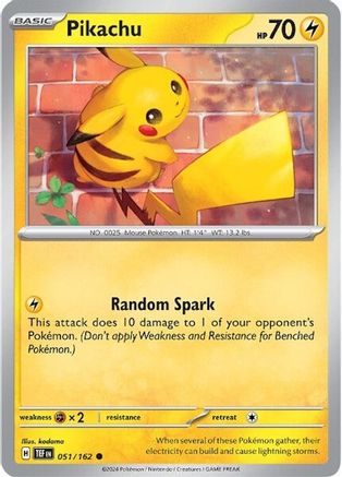 Pikachu 051 - Reverse Holofoil SV05 Temporal Forces