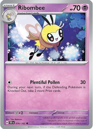 Ribombee 076/162 - Reverse Holofoil SV05 Temporal Forces