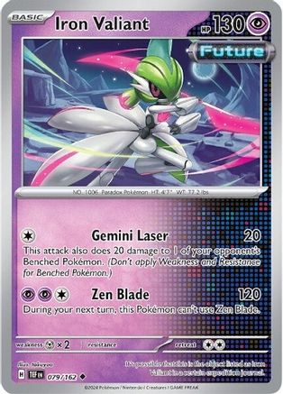Iron Valiant 079/162 - Reverse Holofoil SV05 Temporal Forces