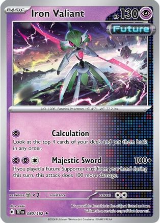 Iron Valiant 080/162 - Holofoil SV05 Temporal Forces