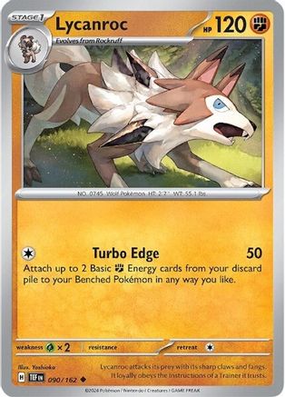 Lycanroc 090/162 - Reverse Holofoil SV05 Temporal Forces