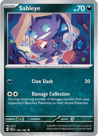 Sableye 107/162  SV05 Temporal Forces