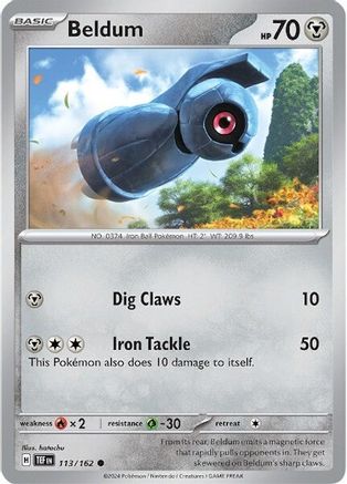 Beldum 113/162 - Reverse Holofoil SV05 Temporal Forces