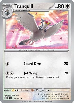 Tranquill 134 - Reverse Holofoil SV05 Temporal Forces