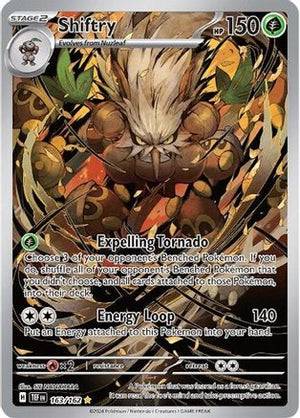 Shiftry 163/162  - Holofoil SV05 Temporal Forces - Illustration Rare