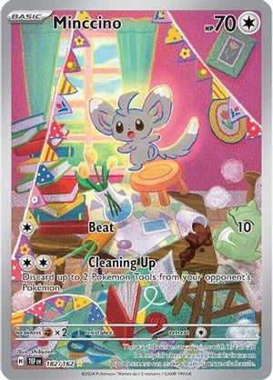Minccino 182/162  - Holofoil SV05 Temporal Forces - Illustration Rare