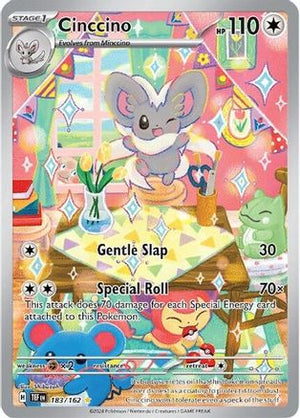 Cinccino 183/162  - Holofoil SV05 Temporal Forces - Illustration Rare