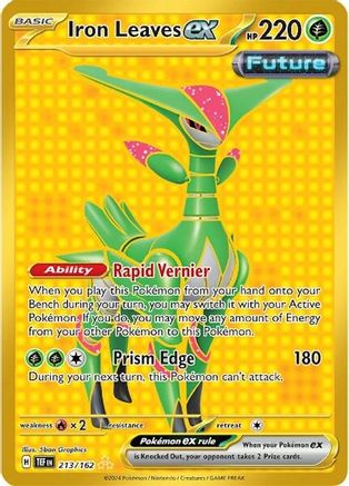 Iron Leaves ex 213/162  - Holofoil SV05 Temporal Forces - Hyper Rare