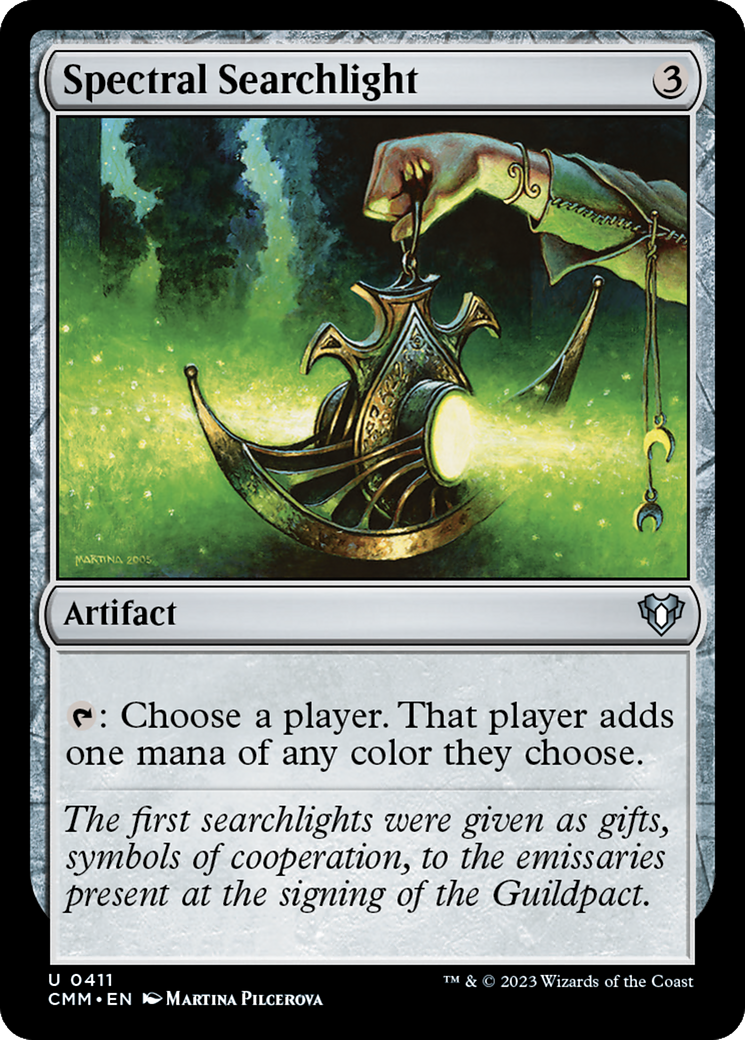 Spectral Searchlight (CMM-411)  Foil - Commander Masters