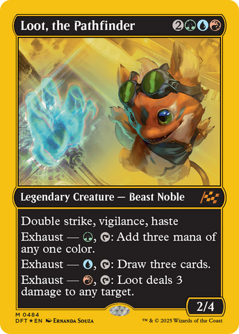 Loot, the Pathfinder (First-Place Foil) (DFT-484)  Foil - Aetherdrift