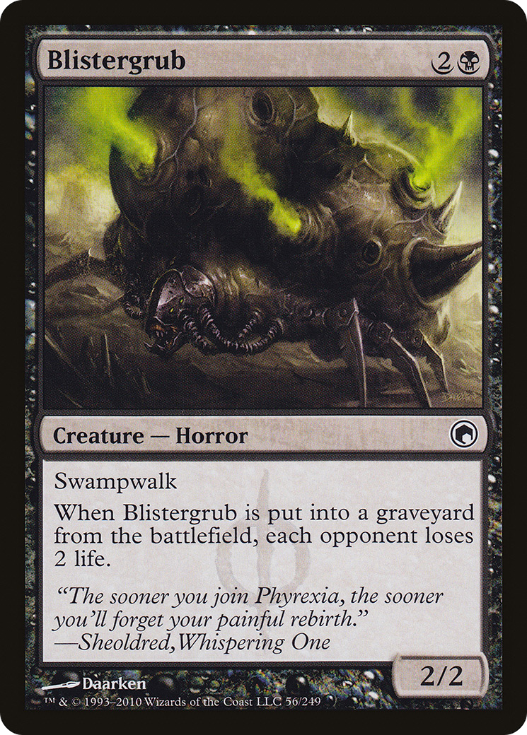Blistergrub (SOM-056)  Foil - Scars of Mirrodin