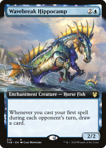 Wavebreak Hippocamp (Extended Art) (THB-310)  Foil - Theros Beyond Death: (Extended Art, enchantment)