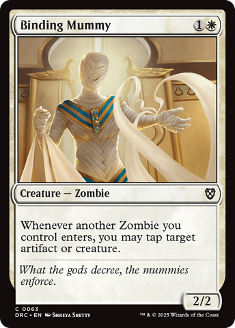 Binding Mummy (DRC-063)  - Commander: Aetherdrift