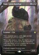 Nine-Lives Familiar (Borderless) (Mana Foil) (FDN-385)  Foil - Foundations