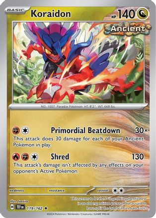 Koraidon 119/162  (Theme Deck) SV05 Temporal Forces