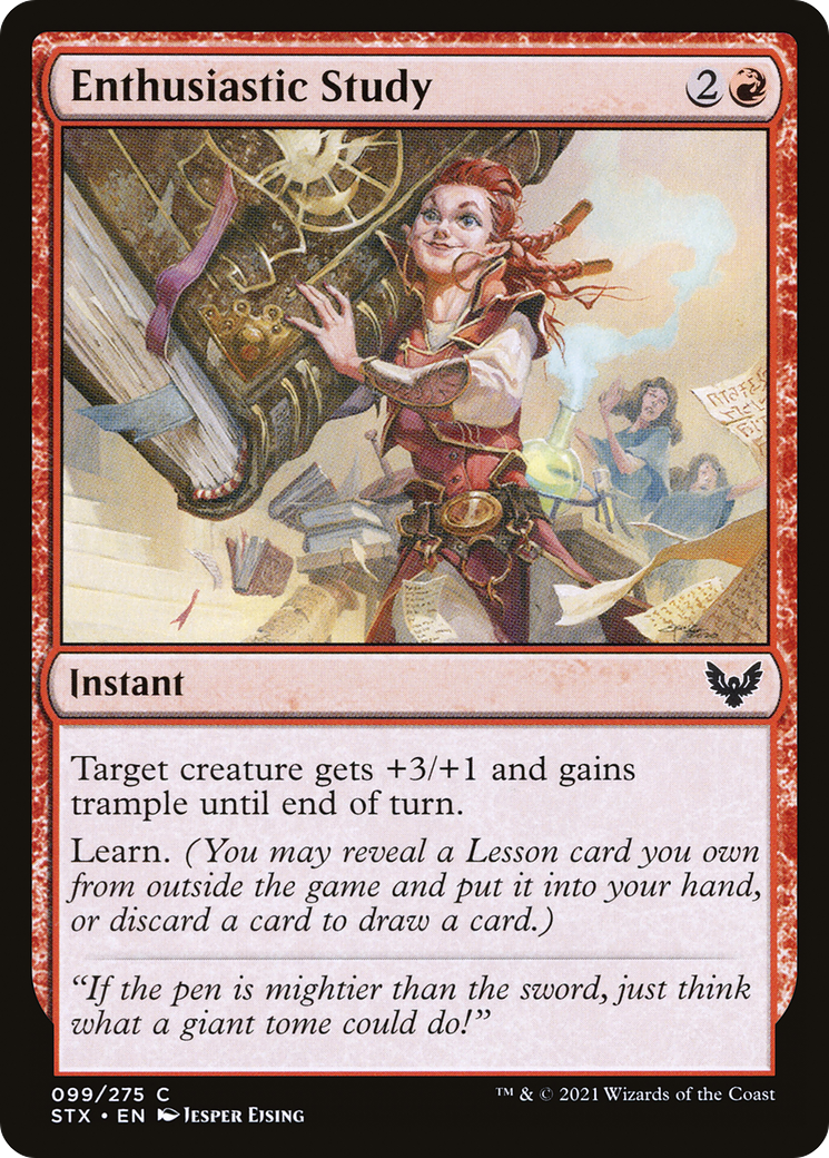 Enthusiastic Study (STX-099)  - Strixhaven: School of Mages